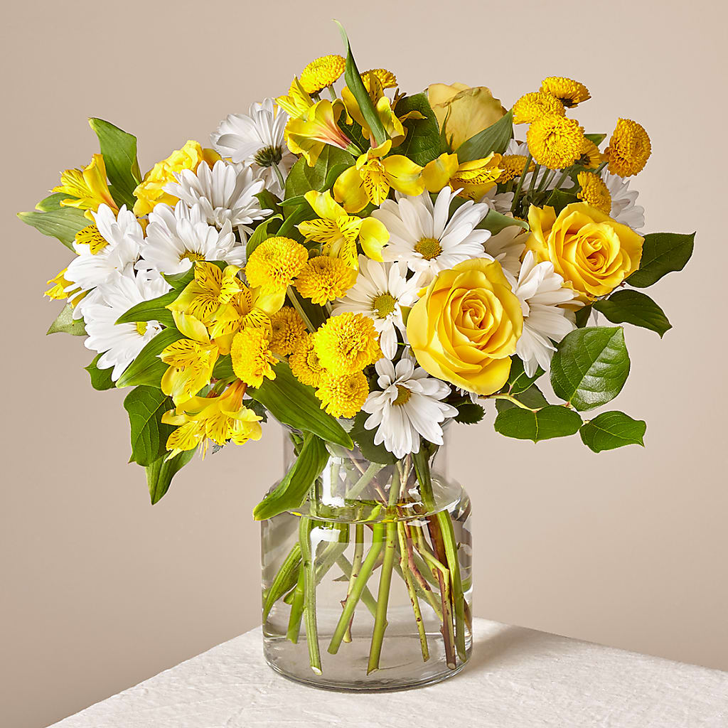 Sunny Sentiments Bouquet – Boston City Florist, Boston MA