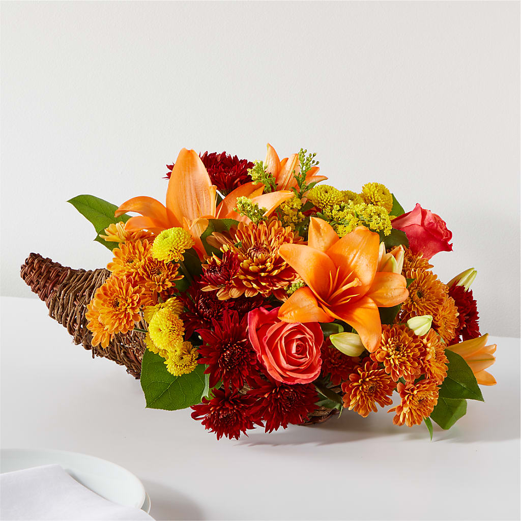Bouquet of Blessings Cornucopia – Boston City Florist, Boston MA