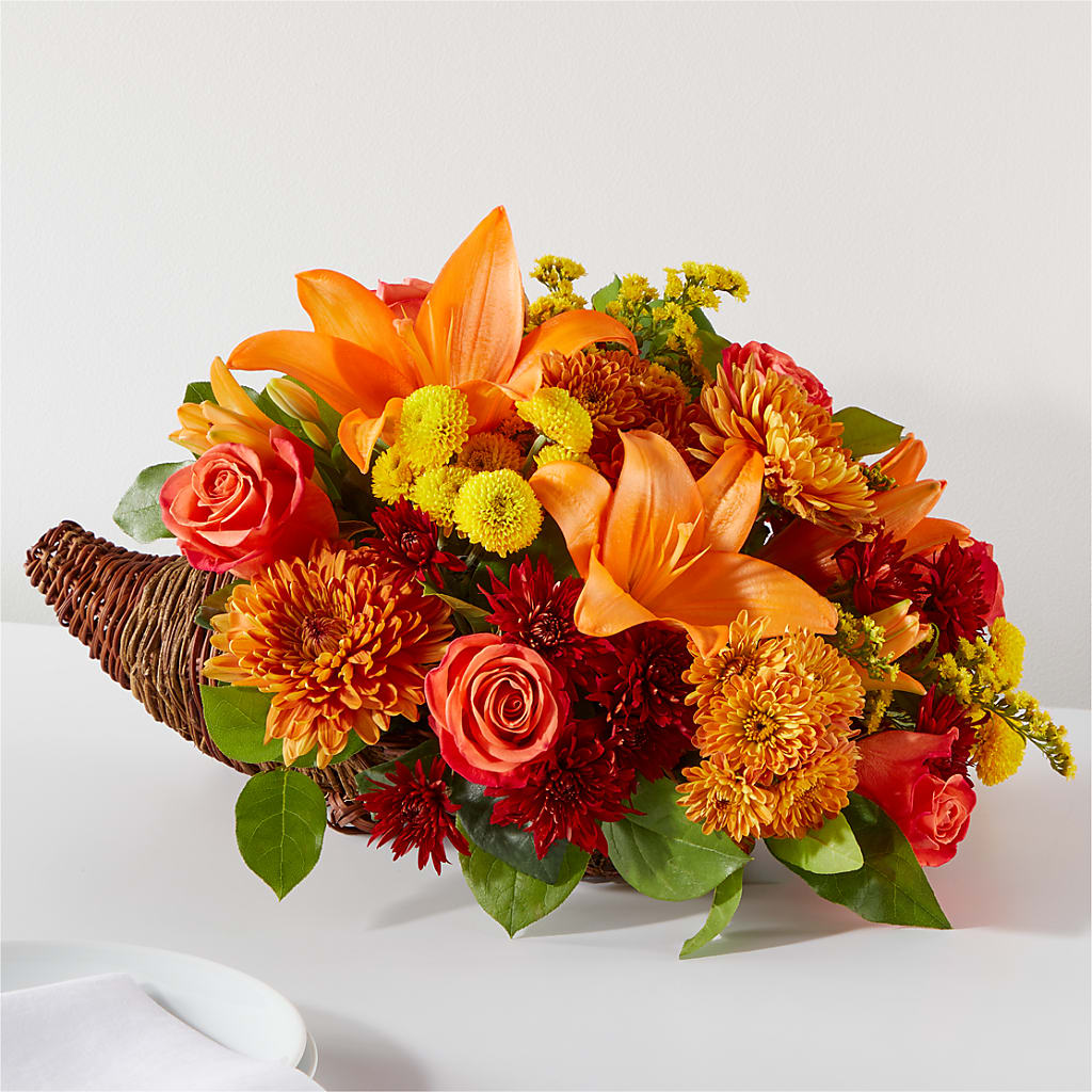 Bouquet of Blessings Cornucopia – Boston City Florist, Boston MA