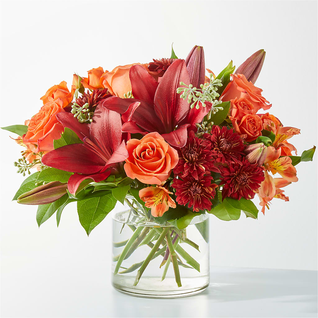 Crimson Leaves Bouquet – Boston City Florist, Boston MA