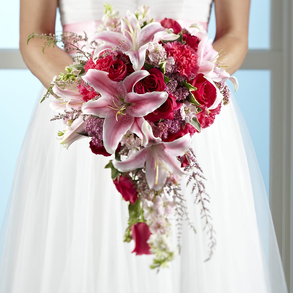 Lily & Rose Bouquet – Boston City Florist, Boston MA