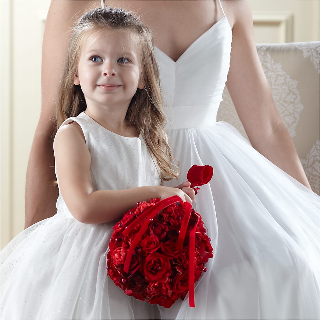 Pure at Heart Flower Girl Arrangement – Boston City Florist, Boston MA