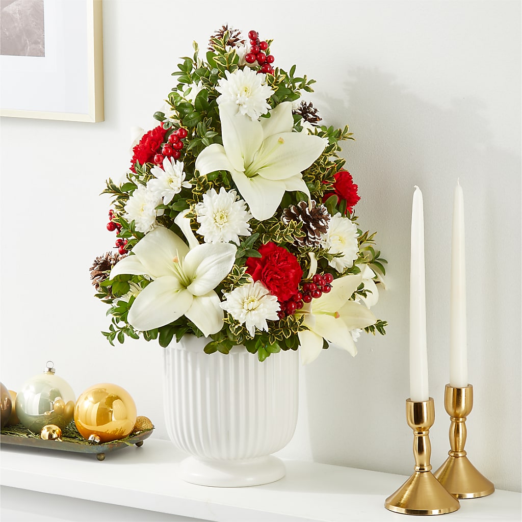 Festive Moments Tree –  Boston City Florist, Boston MA