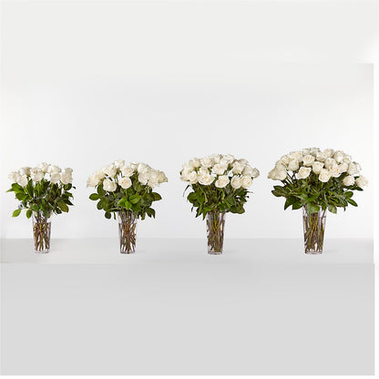 Long Stem White Rose Bouquet –  Boston City Florist, Boston MA