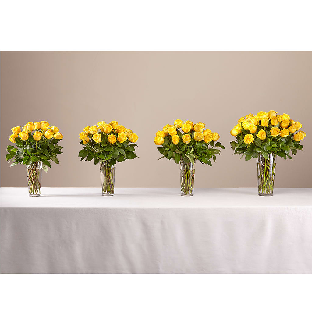 Long Stem Yellow Rose Bouquet –  Boston City Florist, Boston MA