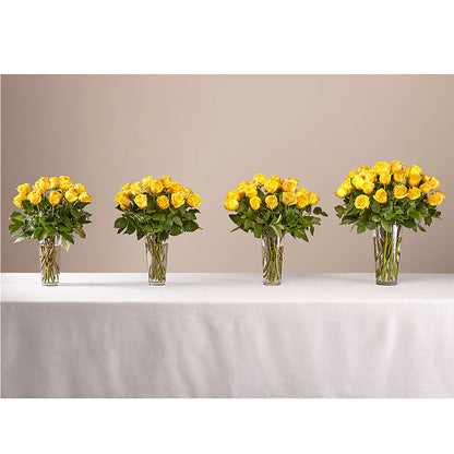 Long Stem Yellow Rose Bouquet –  Boston City Florist, Boston MA