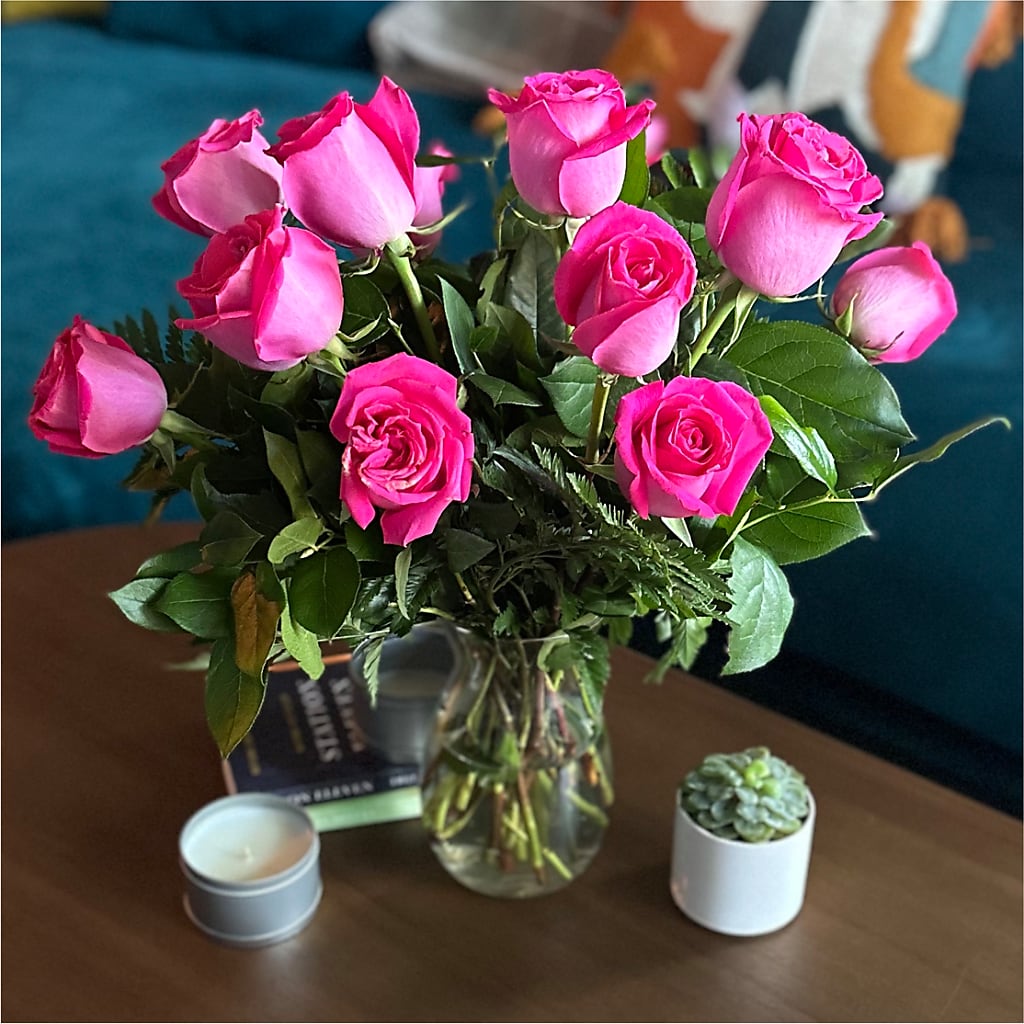 Long Stem Pink Rose Bouquet –  Boston City Florist, Boston MA