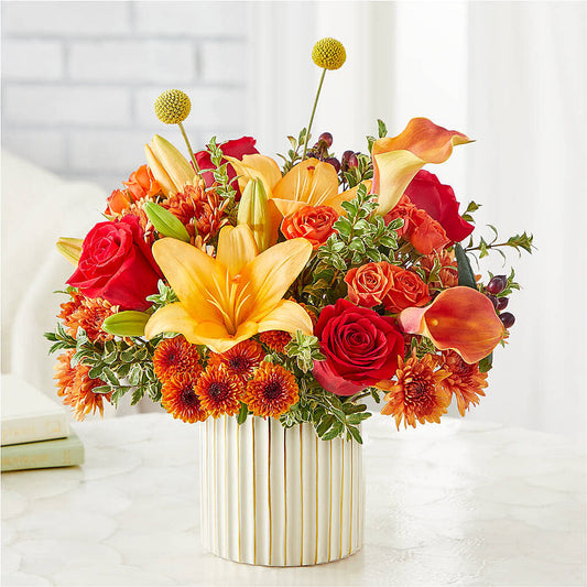 Scarlet Skies Bouquet –  Boston City Florist, Boston MA