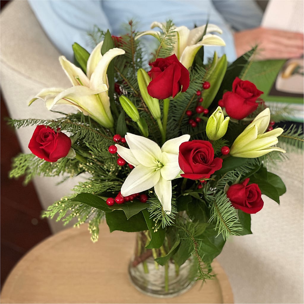 Sparkling Snowflakes Bouquet –  Boston City Florist, Boston MA