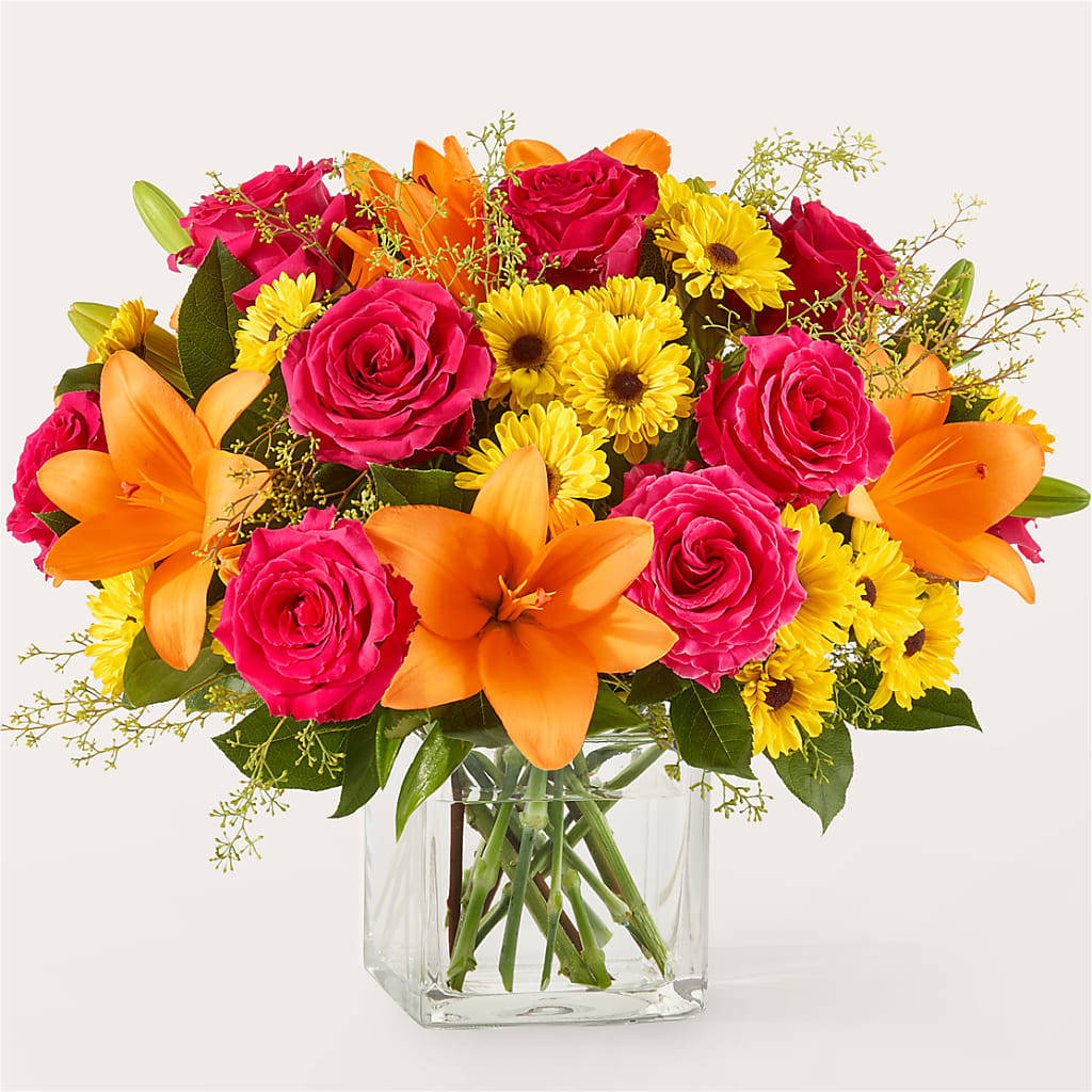 Neon Lights Bouquet –  Boston City Florist, Boston MA