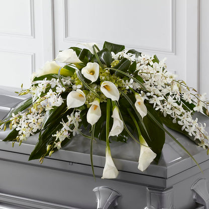 Angel Wings Casket Spray –  Boston City Florist, Boston MA