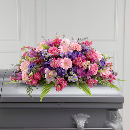 Glorious Garden Casket Spray –  Boston City Florist, Boston MA