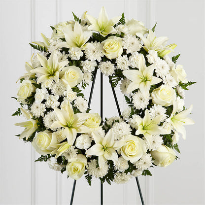 Treasured Tribute Wreath –  Boston City Florist, Boston MA