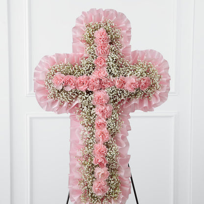 Angel's Cross Easel –  Boston City Florist, Boston MA