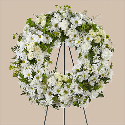 Faithful Wishes Wreath –  Boston City Florist, Boston MA
