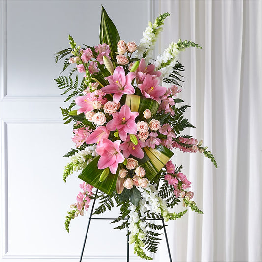 Elegant Embrace Standing Spray –  Boston City Florist, Boston MA
