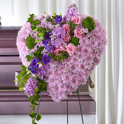 Treasured Love Standing Heart –  Boston City Florist, Boston MA