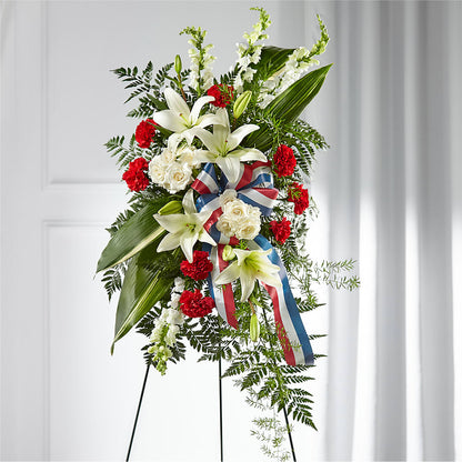 Stars of Life Standing Spray –  Boston City Florist, Boston MA