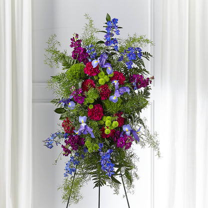 Heavenly Skies Standing Spray –  Boston City Florist, Boston MA