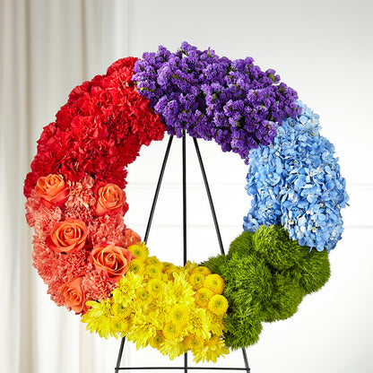 Circle of Love Wreath –  Boston City Florist, Boston MA