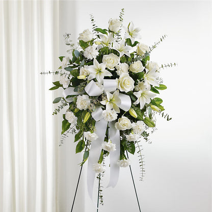 With Care Standing Spray –  Boston City Florist, Boston MA