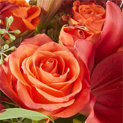 Crimson Leaves Bouquet –  Boston City Florist, Boston MA