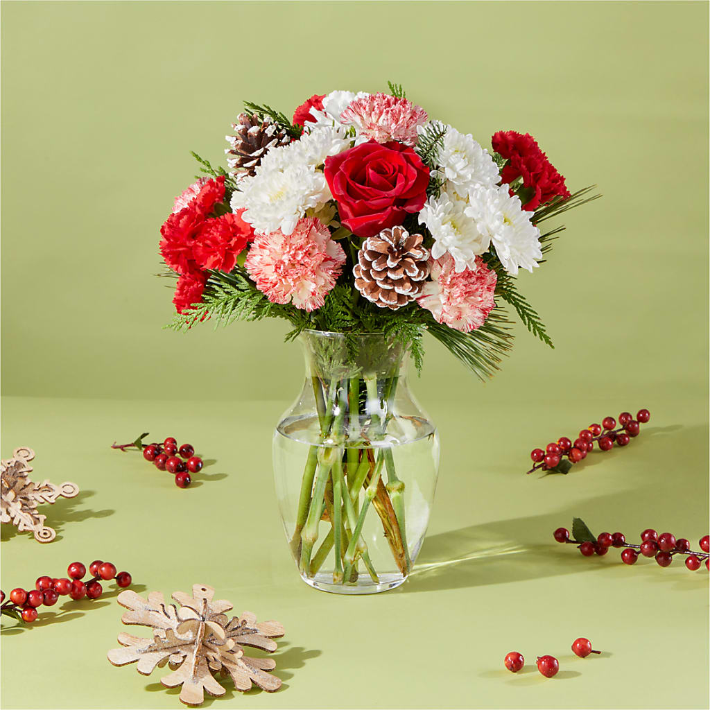 Candy Cane Lane Bouquet –  Boston City Florist, Boston MA