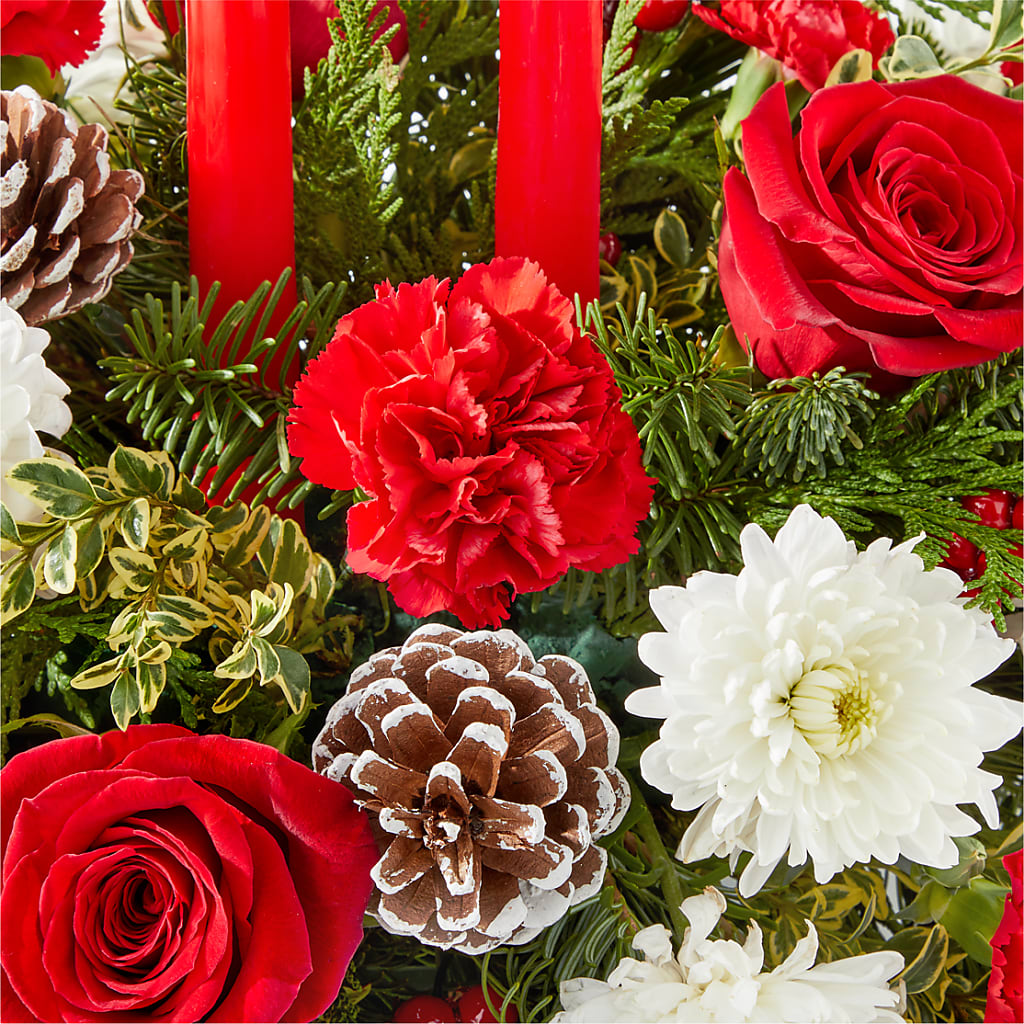 Holiday Soiree Centerpiece –  Boston City Florist, Boston MA