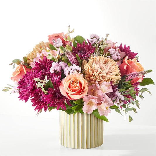 Berry Cobbler Bouquet with Ivory Vase –  Boston City Florist, Boston MA