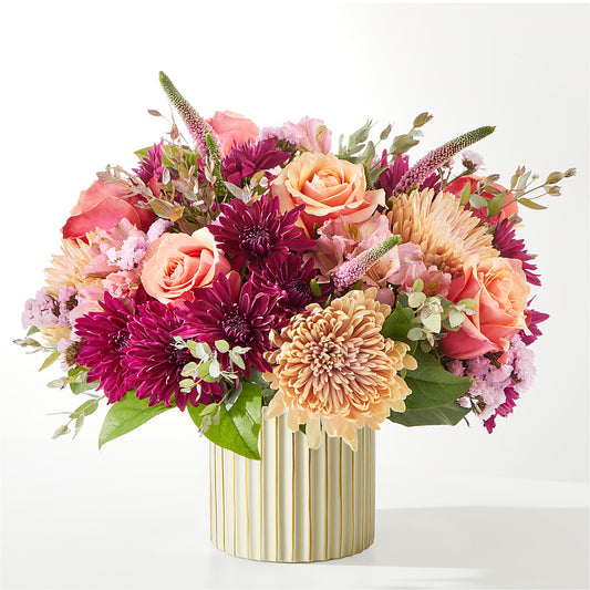 Berry Cobbler Bouquet with Ivory Vase –  Boston City Florist, Boston MA