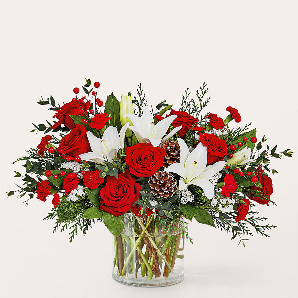 Best in Snow Bouquet –  Boston City Florist, Boston MA