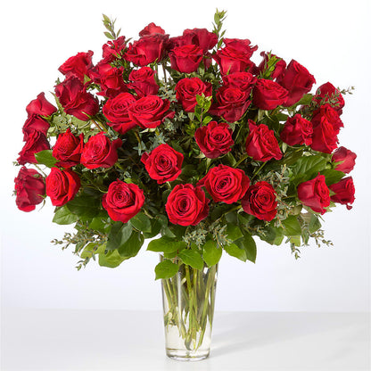 Forever Yours Fifty Stem Red Rose Bouquet –  Boston City Florist, Boston MA