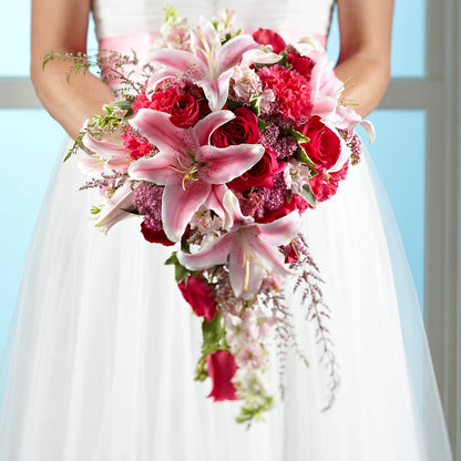 Lily & Rose Bouquet –  Boston City Florist, Boston MA