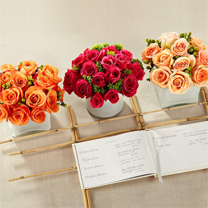 Dawn Rose Centerpiece –  Boston City Florist, Boston MA